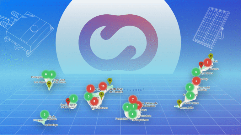 Portada del blogpost del caso de éxito de Cloud Studio IoT en las Islas Canarias. Implementando un total de 240 dispositivos en 120 colegios a lo largo de todas las Islas Canarias en tan solo 18 días. Permitiendo la monitorización climática en centros educativos de forma eficaz.